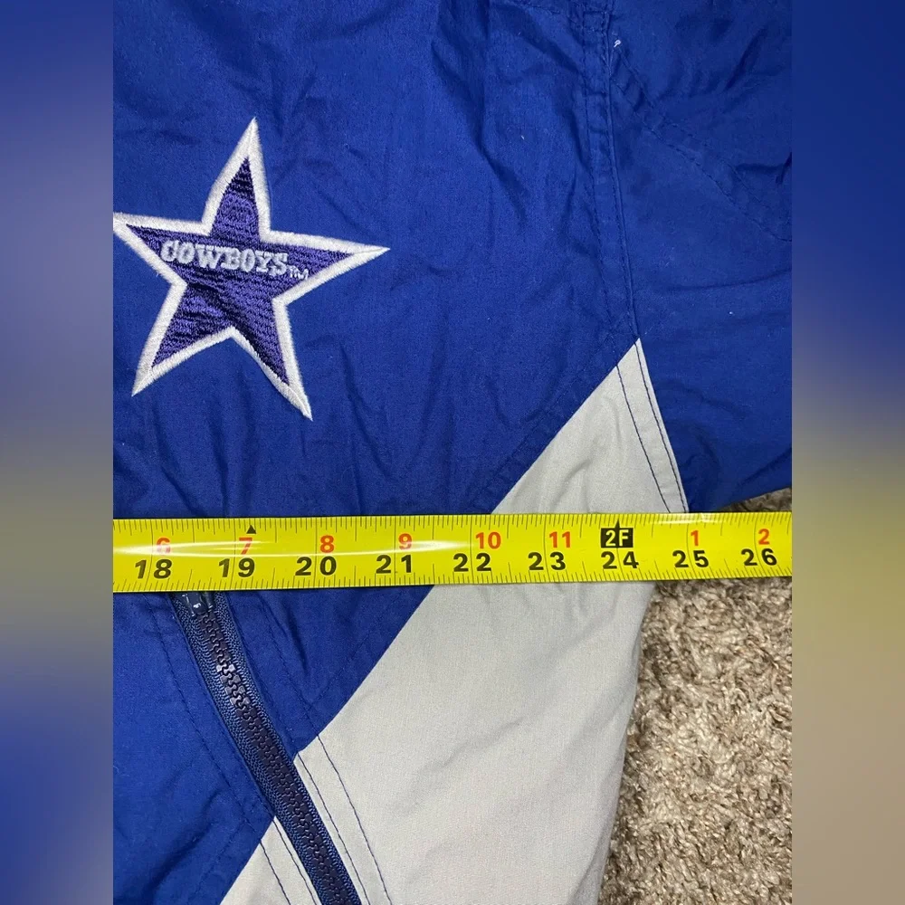 Vintage 90’s Dallas Cowboys Logo Triple Fat Goose NFL Puffer Jacket Men Sz LARGE
